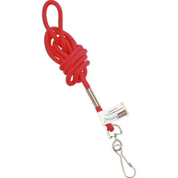 SICURIX Standard Rope Lanyard - 1 / Each - 36" Length - Red - Nylon | Bundle of 5 Each