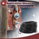 thumbnail image 3 of Cables de Tierra Eléctrica para Automóviles Unique Bargains 98FT Negro TC 1 Pcs 24AWG 8 Conductores Totalmente Aislados y Con Chaqueta de Toque Suave Universal, 3 of 7