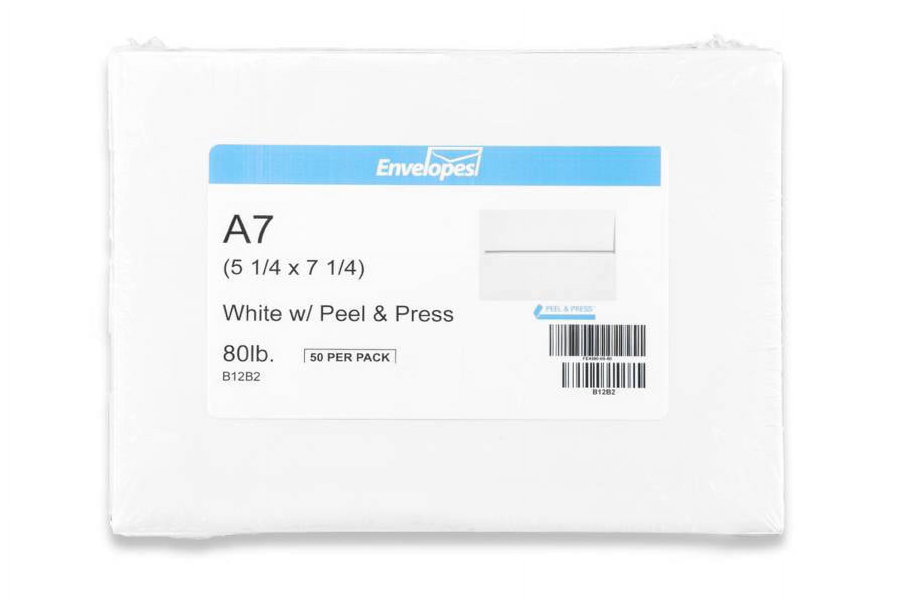 LUXPaper A7 Invitation Envelopes, 5 1/4 x 7 1/4, Bright White, 1000/Pack