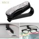 thumbnail image 1 of SOL11 1 pieza soporte de gafas de niñas para coche Rhinestone gafas de sol Bling Bling Clip accesorios de coche Ticket Universal Auto decoración Interior visera tarjeta gafas percha huangjie unisex, 1 of 1