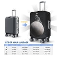 thumbnail image 4 of Gukieu Astronaut Sitting On Mercury Planet Print Suitcase Protective Cover, Elastic Zipper Buckle Suitcase Protective Cover, Suitable for Travel, Business Trip-X-Large, 4 of 7