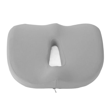 Yajisi Memory Foam Seat Cushion Breathable Hollow Core Orthopedic Sitting Pillow Pad for Office Car Home Grey 15.75 in / 40 cm
