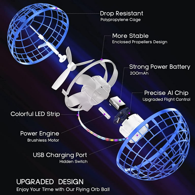 Flying Orb Ball Space Orb - Boomerang Spinner Flying Ball Toys with Magic  Controller 360 Rotating Magic Hover Orb Birthday Gifts for Boys Girls Adult  