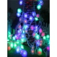 thumbnail image 3 of MOQLOM  Ball Fairy String Lights, 32.8ft 80 LED Waterproof String Lights Outdoor for Garden Camping Patio Battery(Colored), 3 of 7