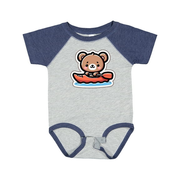 Inktastic Kayaking Future Kayaker Bear Boys or Girls Baby Bodysuit