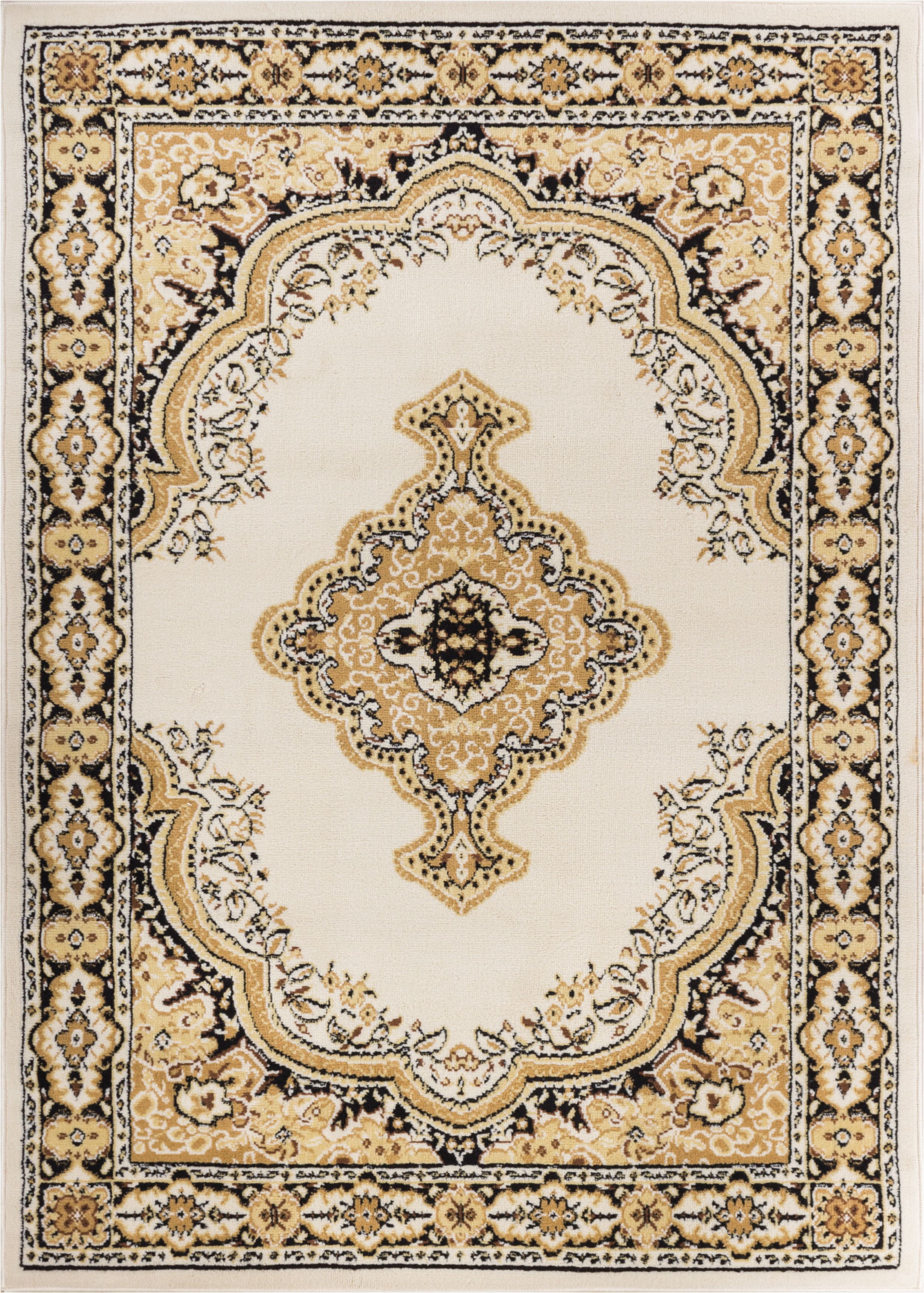 Well Woven 85728 Tehran Traditional Rug, Ivory - 9 ft. 3 in. x 12 ft. 6 in.