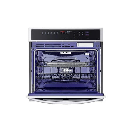 LG - 30" Smart Built-In Single Electric Convection Wall Oven with Steam Sous Vide - Stainless Steel