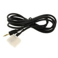 thumbnail image 2 of S SERENABLE Black Wires Car 3.5mm AUX Audio Input Connector Adapter Cable Connector for, 2 of 7
