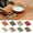 Deep Coffee Color, variant on SPRING PARK Dining Table Placemat, Heat-Resistant Place Mat Stain Resistant Anti-Skid Washable Bamboo Table Mat Placemat Kitchen Table Mat