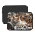 thumbnail image 2 of Pofeuu Serene Kitten Kingdom Print Laptop Carrying Case,13-15-Inch Laptop and Tablet, Sleek Design, Durable and Water-Repellent Fabric, Business Casual or School-15 inch, 2 of 8