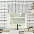thumbnail image 4 of Hokiten Rod Pocket Curtain Valance, Black Gray Farmhouse Window Valance for Living Room, Bedroom, Kitchen Pastoral Botanical Branch Aesthetics 60"W x 18"L, 4 of 8