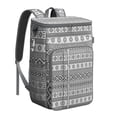 thumbnail image 1 of Boho Chic Vintage Fashion Insulated Cooler Backpack - 20L Soft Cooler Bag, Tribal Patterns, 1 of 6