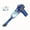 Blue, variant on Cordless handheld cyclone vacuum with strong suction and digital display. Lightweight and rechargeable, easy to clear debris for home, office and car.