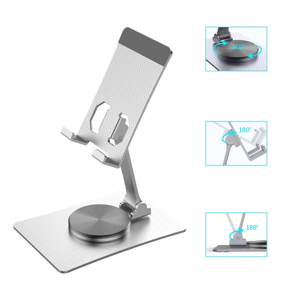 Phone Holder for Desk Elevate Phone & Tablet Holder Cell Phone Stand, Portable Phone Holder,Adjustable Stand Pad, Tablet, Desk Accessories