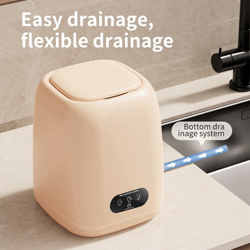 TOPCHANCES 9L Portable Mini Washing Machine for Underwear Socks, Small Laundry Machine for Apartment, Dorm, Hotel, Travel & Camping