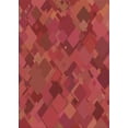 thumbnail image 1 of Ahgly Company Machine Washable Indoor Rectangle Transitional Red Area Rugs, 7' x 10', 1 of 7