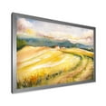 thumbnail image 2 of Designart 'Golden Grass Fields of Tuscany Italy' Country Framed Art Print, 2 of 4