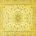 thumbnail image 1 of Ahgly Company Indoor Square Medallion Yellow Traditional Area Rugs, 8' Square, 1 of 4
