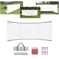 thumbnail image 4 of Parabrisas Bloqueador de viento Privacidad Camping Fogata Viajes Senderismo blanco, 4 of 9