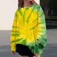 thumbnail image 2 of Bovemsi Womens Sweatshirts Fashionable Spring And Autumn Tie Dye Pattern Casual Long Sleeved Sportswear Top Fall Fashion Outfits 2025 Clothes, 2 of 9