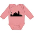 thumbnail image 3 of Inktastic New York Skyline Boys or Girls Long Sleeve Baby Bodysuit, 3 of 5
