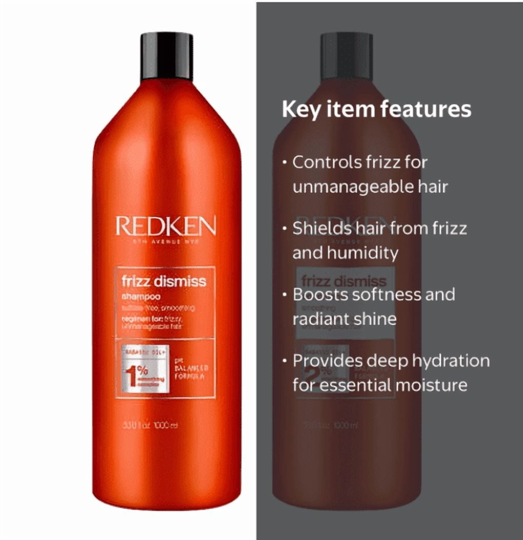 Redken Frizz Dismiss Shampoo and Conditioner 33.8 oz each