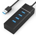 thumbnail image 2 of USB Data Hub USB 3.0 HUB 5 Gbps Fast Charging USB Splitter with 4 USB Ports (1 USB 3.0 & 3 USB 2.0) Compact Multi-Port Adapter Docking Station for PC Laptops XPS Flash Drive, 2 of 9