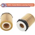 thumbnail image 5 of 2 Pcs Oil Filter Compatible With INFINITI Mercedes-Benz Vehicle 2012-2023 C300 CLA250 E300 GLA200 GLC300 Metris SLC300 Sprinter 1500 2500, 2017-2019 Q50 Q60 QX30, Replace#HU711/6Z, HU7116z, 5 of 7