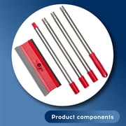 DSV Standard Professional Multi-Use Window Squeegee | Length 16- 55, Rubber Strip 10, Window Cleaner