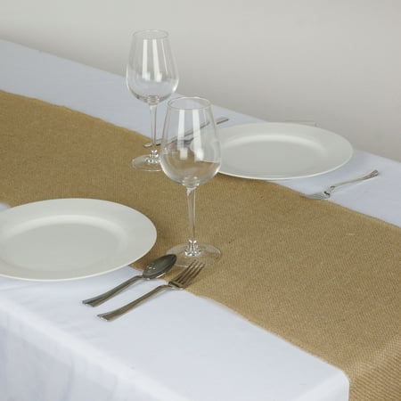 Balsacircle 14 X 108 Burlap Jute Table Top Runner Wedding