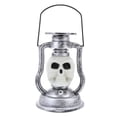 thumbnail image 1 of 1Set Silver Skull Shape Retro Handheld Design Lamp for Halloween Outdoor Decor, 1 of 5