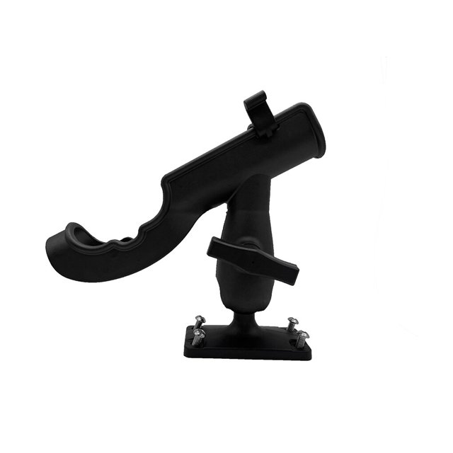 Toystoory Soporte de fijación de caña de pescar de nailon, estante de poste giratorio de 360 grados montado lateralmente portátil, Deportes acuáticos