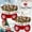Red, variant on Twinkling Christmas Mitten Wreath -Twinkling Christmas Mitten Wreath with 120 LED Lights & 10H Auto Timer (1PCS)
