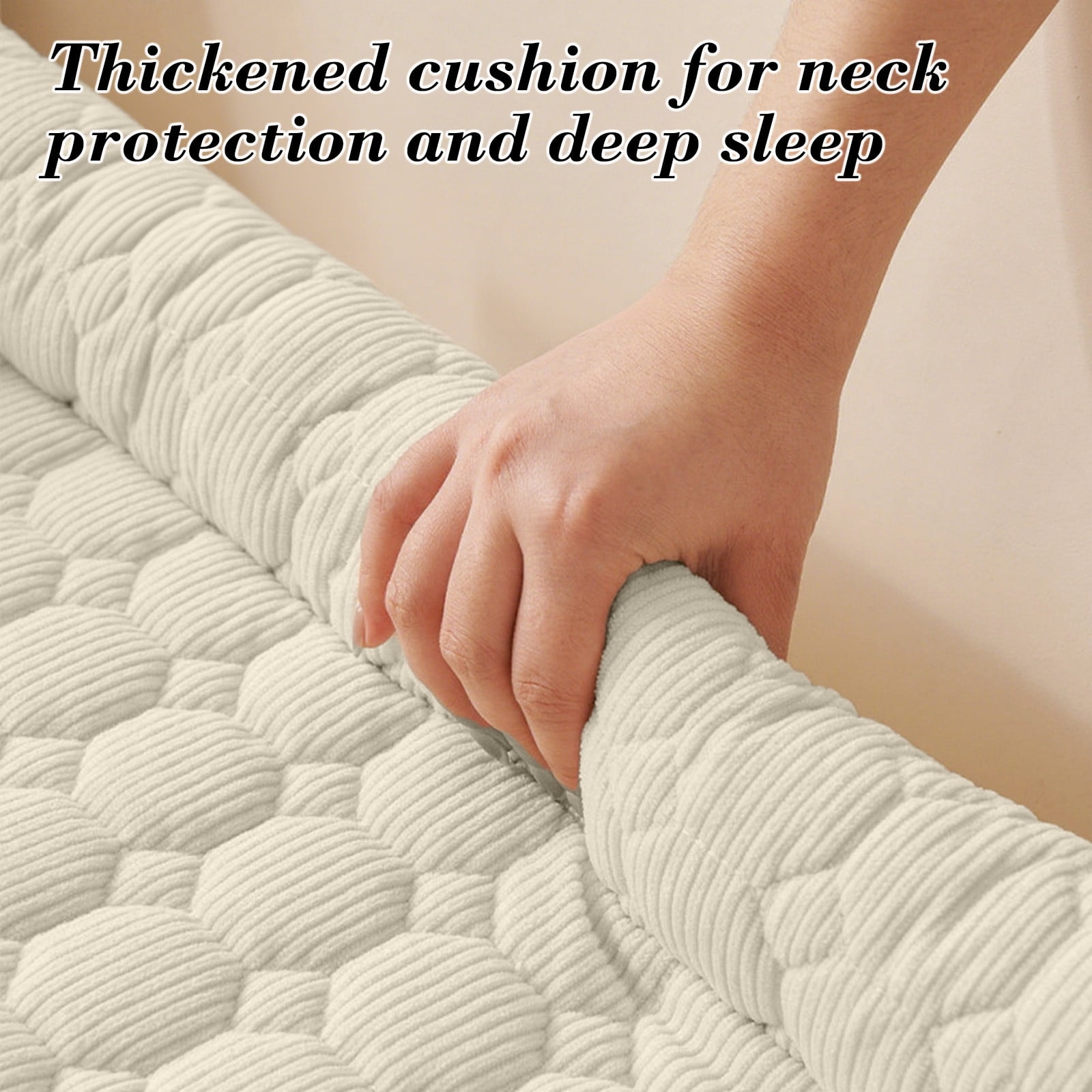 Plush Pet Sofa Bed Cushion Solid Color - Soft Sleeping Nest for Cats Dogs with Stay-in-Place Base, Machine Washable Cover Floor Sofa Furniture Protector