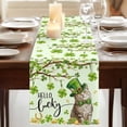 thumbnail image 3 of Table Runners 90 Inches Long Dress Scarves, St. Patrick's Day Farmhouse Coffee/Dining/Kitchen Table Runner for Living Room, Lucky Cat Shamrock Grasses Trees 13x90 Inch, 3 of 9