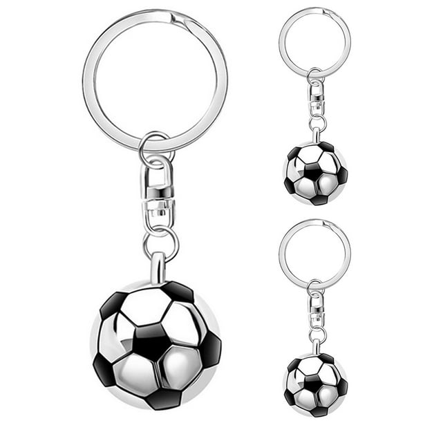 KAKOWELY 3 llaveros con diseño de pelota deportiva, mochila colgante, llavero decorativo con pelota deportiva.