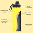 thumbnail image 4 of Drinco Water Bottle Double Wall Vacuum Insulated Stainless Steel, 22oz Illuminating Yellow, 4 of 5