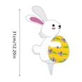 thumbnail image 3 of Easter Yard Signs Easter Bunny Outdoor Sign With Stakes Bunny Egg Garden Sign Rabbit Lawn Decorations For Outdoors Garden Yard Game Props, 3 of 5
