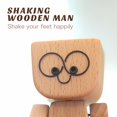 thumbnail image 5 of Shaking Wooden Man Figurine, Charming Little Wooden Figure That Sways, Portable Handmade Car Ornament Desktop Decor, Creative Gift By PULMCheerger, 5 of 9