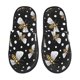 thumbnail image 1 of Fotbe Honey Bees at Night Pantuflas Peludas para Mujer con Estampado, Zapatillas de Peluche, Zapatos de Invierno para Casa, Uso Interior y Exterior-Large, 1 of 8