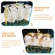 thumbnail image 4 of Soporte para vasos de cristal GOOHOCHY, organizador de escritorio para vasos, escurridor con bandeja de drenaje., 4 of 7