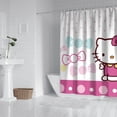 thumbnail image 2 of Waterproof Hello Kawaii Cat Cute Shower Curtain 84x72 Inch Polyester Unique Shower Curtain for Bathroom Hotel Home Bathtub Accessories Decor with 12 Plastic Hooks, 2 of 6