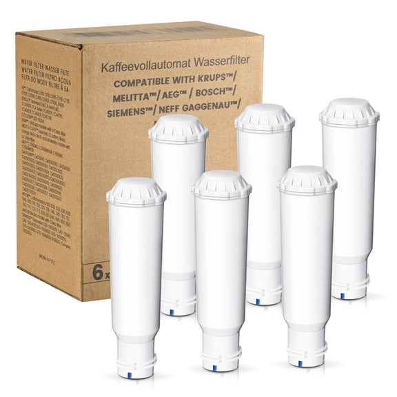 Mutital coffee machine water filters, replacement for F088 Krups, Nivona Café Romatica, compatible with models of Krups EA829S, Jura, Melitta Pro Aqua Barista TS and more (6 pack)