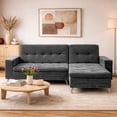 thumbnail image 1 of Sala, Sofá cama Maxim matrimonial con chaise longue, Altlas del Descanso color Gris oxford, 1 of 8