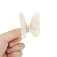 thumbnail image 3 of Unique Bargains 1 Pair Shoelace Charms Embroidered Butterflies Fashion Shoe Accessories Yellow, 3 of 5