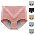 thumbnail image 4 of Clearance Cqxid525 Women Pantie Women's Underwear High Absorbency Cotton Underwear Heavy Flow Leakproof Postpartum Menstrual Protective Briefs Pink, 4 of 4