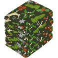 thumbnail image 4 of SKYSONIC Christmas Spruce Branches Washcloths Set of 4, Highly Absorbent Soft Cotton Fingertip Towels for Bathroom, Kitchen, Gym, Spa, Home Decor, 12 x 12 Inch, 4 of 7