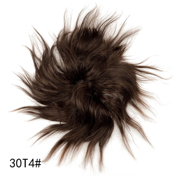 Mictong Messy Hair Tie Headband 1 Piece, 7.87 Inches Easy To Wear Adjustable Elastic Band Messy Hair Tie, Natural Daily Ponytail Braided Headband,Style 2
