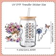 GUNKY UV DTF Cup Wrap, 9Sheets Flower Theme Rub on Transfers for