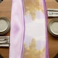 thumbnail image 5 of Purple Spring Flowers Table Runner, Modern Abstract Chic Oil Painting Washable Cotton Linen Table Runners 60 Inches Long, Dresser Scarf Runner for Coffee/TV Stands/Kitchen/Cabinets 13''x60'', 5 of 9